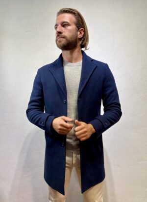 QB24 – CAPPOTTO MISTO BLU