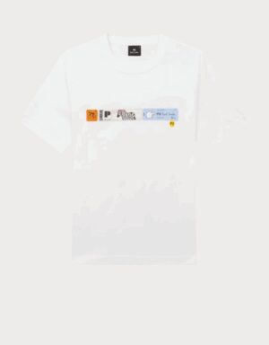 PEOPLE OF SHIBUYA - PIUMINO CORTO verde PAUL SMITH – T-SHIRT DETAILS BIANCO