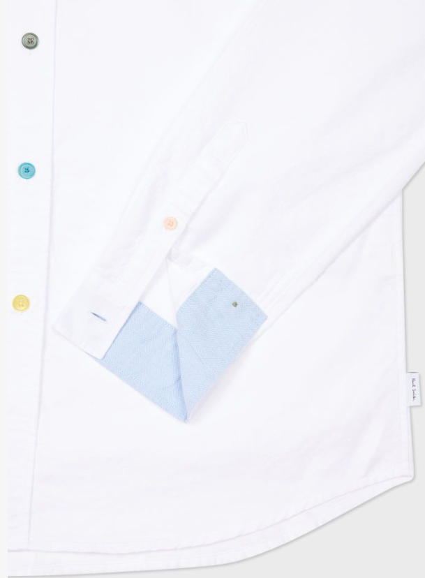 PAUL SMITH - CAMICIA OXFORD BIANCO PAUL SMITH – CAMICIA OXFORD BIANCO
