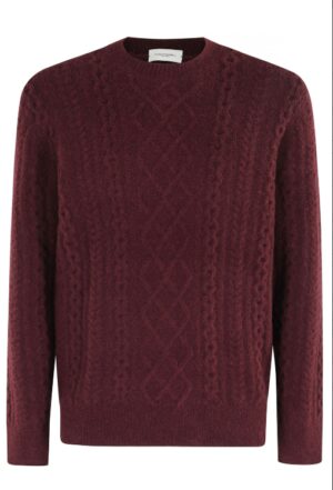 PAUL SMITH - SNEAKERS PELLE BIANCO PAOLO PECORA MILANO – GIROCOLLO LAVORATO BORDEAUX