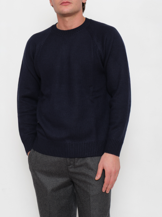 PAOLO PECORA MILANO - MAGLIA LAVORATO BLU PAOLO PECORA MILANO – MAGLIA LAVORATO BLU