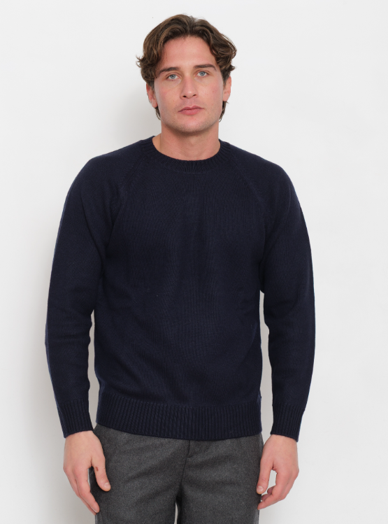 PAOLO PECORA MILANO - MAGLIA LAVORATO BLU PAOLO PECORA MILANO – MAGLIA LAVORATO BLU