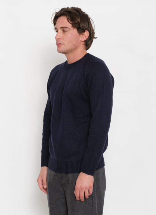 PAOLO PECORA MILANO - MAGLIA LAVORATO BLU PAOLO PECORA MILANO – MAGLIA LAVORATO BLU