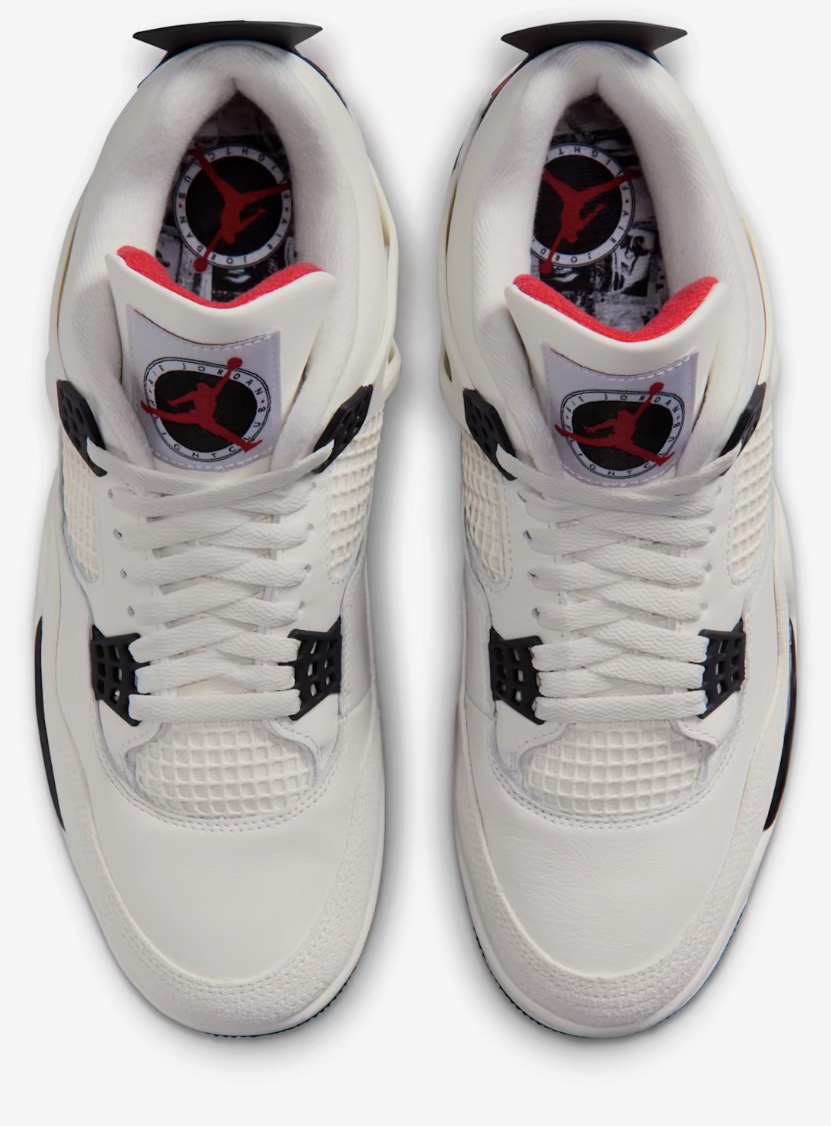 NIKE - AIR JORDAN 4 RÉTRO FLIGHT CLUB BIANCO NERO NIKE – AIR JORDAN 4 RÉTRO FLIGHT CLUB BIANCO NERO