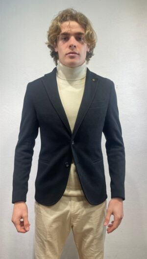 RENAVINE - CAMICIA REVERSIBILE MILITARE EN AVANCE – GIACCA JACQUARD NERO