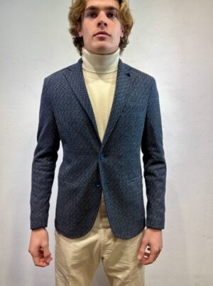 RENAVINE - CAMICIA REVERSIBILE MILITARE EN AVANCE – GIACCA JERSEY BLU GIALLO