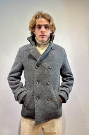 RENAVINE - CAMICIA REVERSIBILE BLU RENAVINE – PEACOT DOPPIO PET GRIGIO