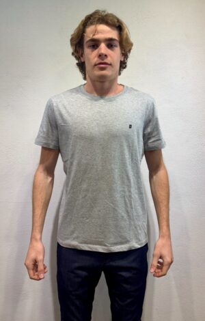 DONDUP – T-SHIRT LOGO GRIGIO