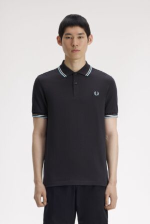FRED PERRY – POLO M/M BORDINO GRIGIO