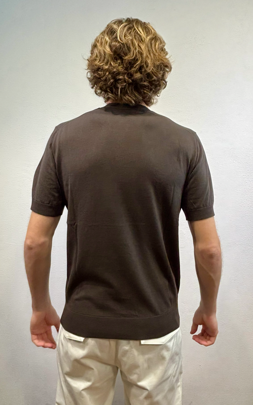 PAOLO PECORA MILANO - T-SHIRT M/M FILO MORO PAOLO PECORA MILANO – T-SHIRT M/M FILO MORO