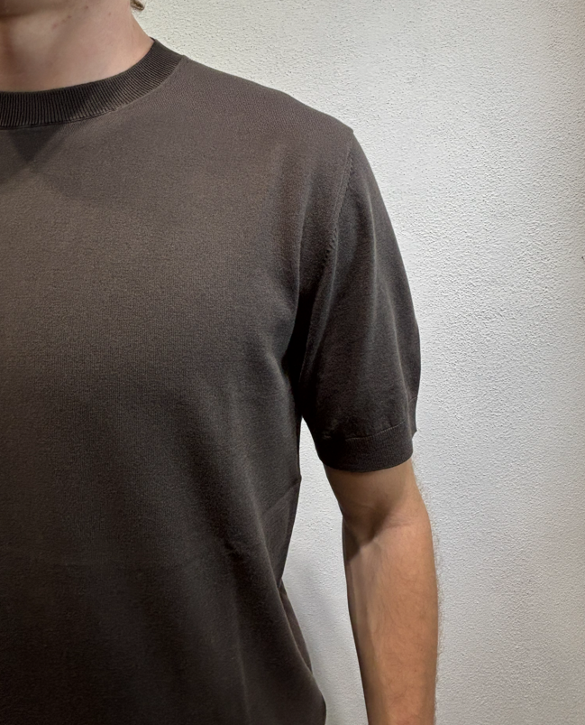 PAOLO PECORA MILANO - T-SHIRT M/M FILO MORO PAOLO PECORA MILANO – T-SHIRT M/M FILO MORO