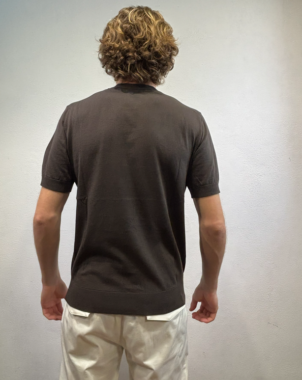 PAOLO PECORA MILANO - T-SHIRT M/M FILO MORO PAOLO PECORA MILANO – T-SHIRT M/M FILO MORO