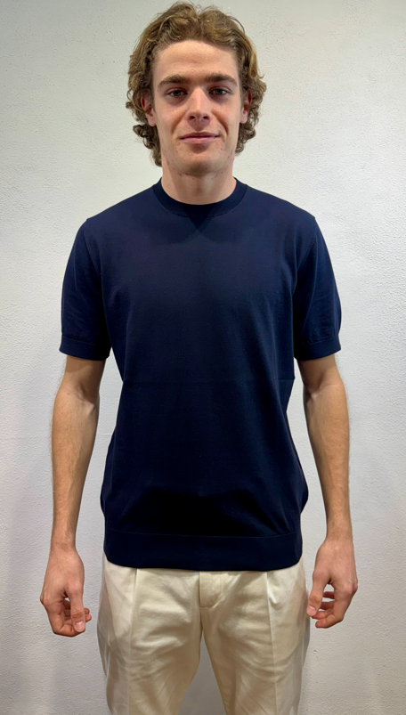 PAOLO PECORA MILANO - T-SHIRT M/M FILO BLU PAOLO PECORA MILANO – T-SHIRT M/M FILO BLU