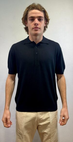 PAOLO PECORA MILANO – POLO M/M SETA NERO