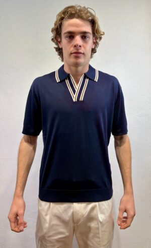 PAOLO PECORA MILANO – POLO SCOLLO V BORDO BLU