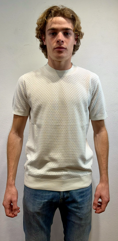 PAOLO PECORA MILANO - T-SHIRT M/M LAVORATO PANNA PAOLO PECORA MILANO – T-SHIRT M/M LAVORATO PANNA