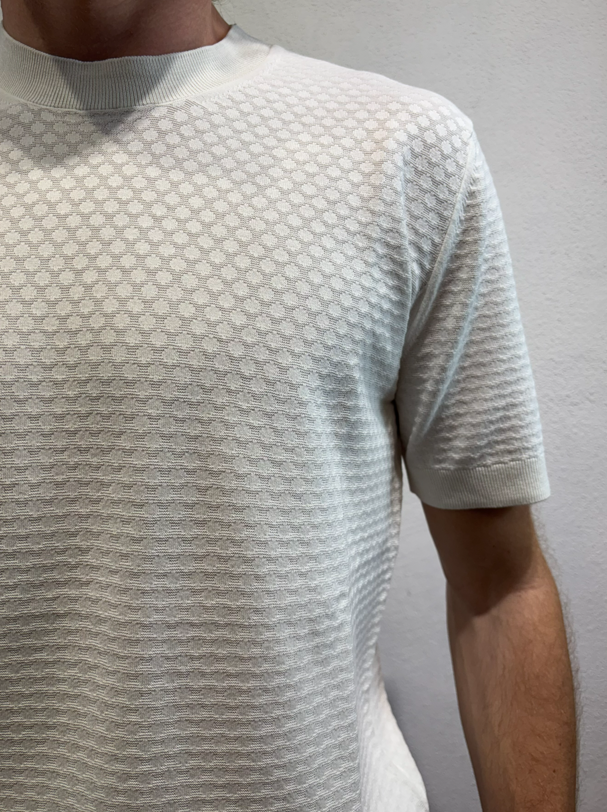 PAOLO PECORA MILANO - T-SHIRT M/M LAVORATO PANNA PAOLO PECORA MILANO – T-SHIRT M/M LAVORATO PANNA