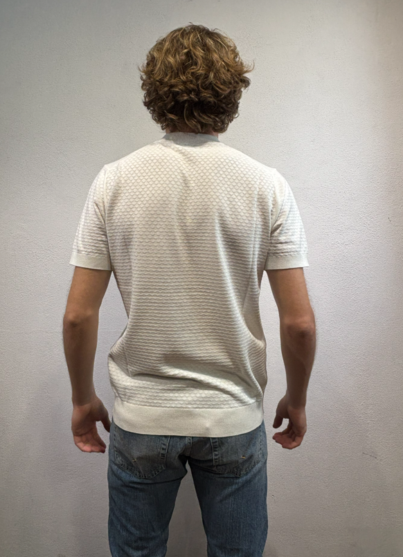 PAOLO PECORA MILANO - T-SHIRT M/M LAVORATO PANNA PAOLO PECORA MILANO – T-SHIRT M/M LAVORATO PANNA
