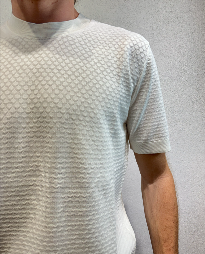 PAOLO PECORA MILANO - T-SHIRT M/M LAVORATO PANNA PAOLO PECORA MILANO – T-SHIRT M/M LAVORATO PANNA