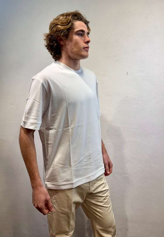 PAOLO PECORA MILANO - T-SHIRT LOOSE BIANCO PAOLO PECORA MILANO – T-SHIRT LOOSE BIANCO