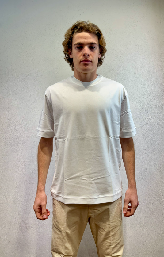 PAOLO PECORA MILANO - T-SHIRT LOOSE BIANCO PAOLO PECORA MILANO – T-SHIRT LOOSE BIANCO