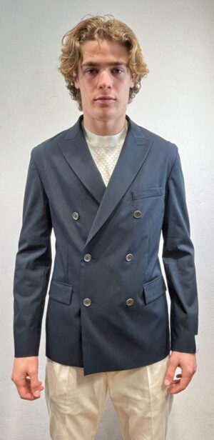 PAOLO PECORA MILANO – GIACCA DOPPIO PETT BLU