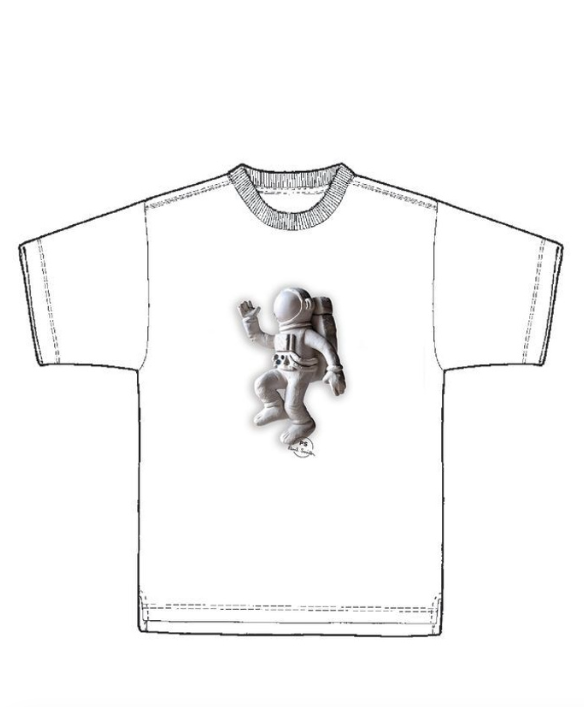PAUL SMITH - T-SHIRT ASTRONAUTA BIANCO PAUL SMITH – T-SHIRT ASTRONAUTA BIANCO
