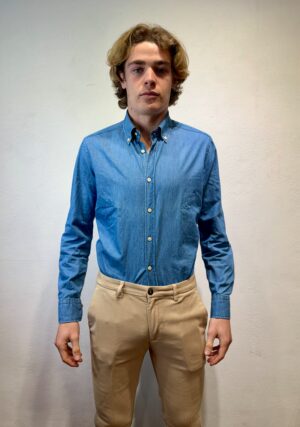 TINTORIA MATTEI – CAMICIA CHAMBRY  DENIM