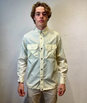 PAOLO PECORA MILANO - POLO RICAMATO BOTT NERO TAION – OVER SHIRT RIPSTOP PANNA