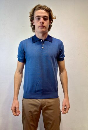 ALPHA STUDIO – POLO M/M FILO BLU