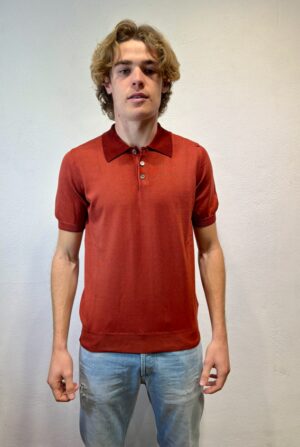 ALPHA STUDIO – POLO M/M FILO RUGGINE