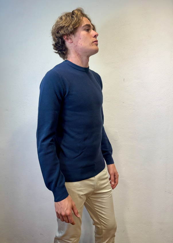 FRED PERRY - GIROCOLLO M/L PIQUET BLU FRED PERRY – GIROCOLLO M/L PIQUET BLU