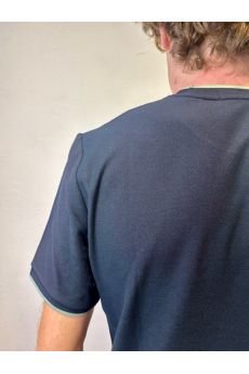 FRED PERRY - T-SHIRT CREPE M/M BLU FRED PERRY – T-SHIRT CREPE M/M BLU