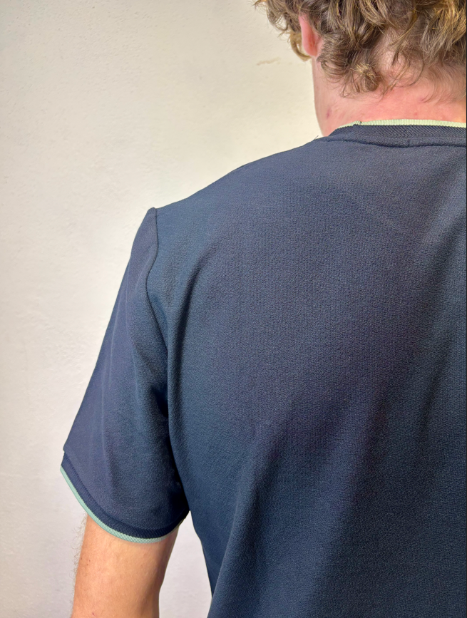 FRED PERRY - T-SHIRT CREPE M/M BLU FRED PERRY – T-SHIRT CREPE M/M BLU