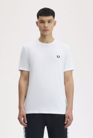 FRED PERRY – T-SHIRT M/M BASIC BIANCO