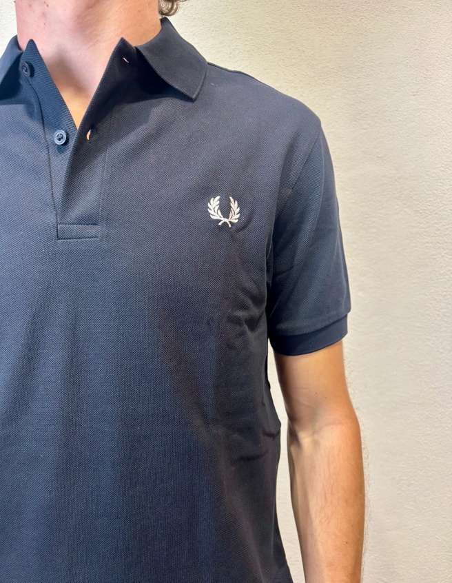 FRED PERRY - POLO M/M BASIC BLU FRED PERRY – POLO M/M BASIC BLU