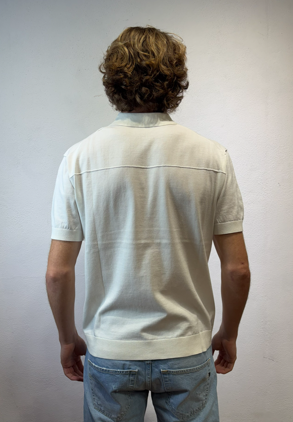 PAOLO PECORA MILANO - POLO SCOLLO V M/M PANNA PAOLO PECORA MILANO – POLO SCOLLO V M/M PANNA