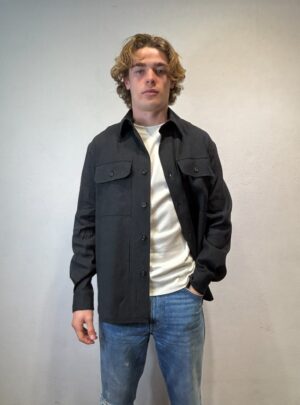 PAOLO PECORA MILANO – CAMICIA OVER LINO NERO