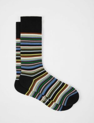 PAOLO PECORA MILANO - POLO RICAMATO BOTT NERO PAUL SMITH – CALZA STRIPES NERO