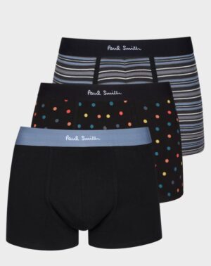 PAOLO PECORA MILANO - POLO RICAMATO BOTT NERO PAUL SMITH – TRIPACK BOXER NERO