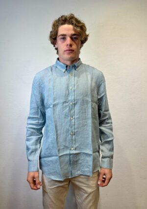 PAOLO PECORA MILANO - POLO RICAMATO BOTT NERO PAUL SMITH – CAMICIA M/L LINO CIELO