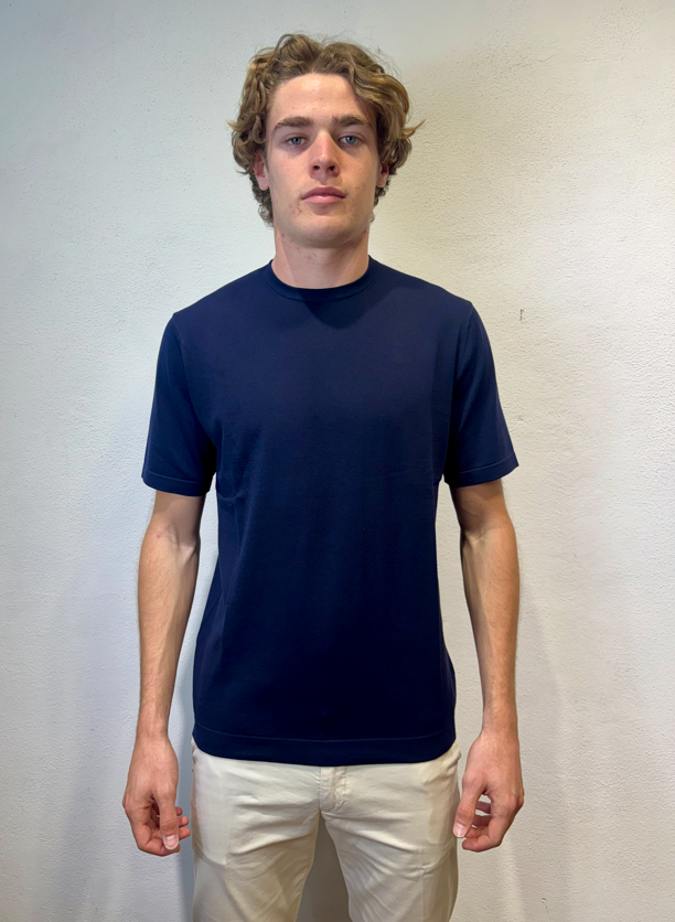 PEOPLE OF SHIBUYA - T-SHIRT FILO M/M BLU PEOPLE OF SHIBUYA – T-SHIRT FILO M/M BLU