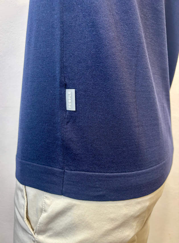 PEOPLE OF SHIBUYA - T-SHIRT FILO M/M BLU PEOPLE OF SHIBUYA – T-SHIRT FILO M/M BLU