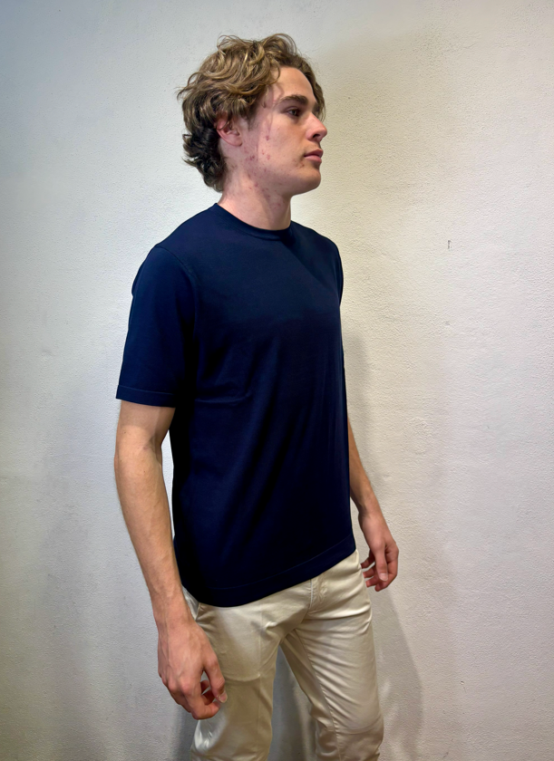 PEOPLE OF SHIBUYA - T-SHIRT FILO M/M BLU PEOPLE OF SHIBUYA – T-SHIRT FILO M/M BLU