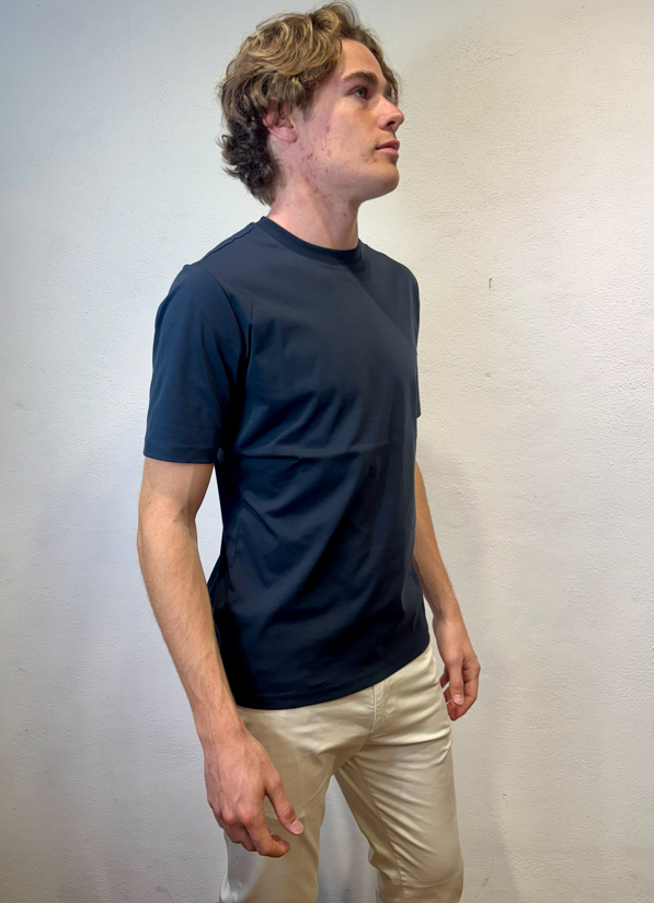 PEOPLE OF SHIBUYA - T-SHIRT FILO M/M BLU PEOPLE OF SHIBUYA – T-SHIRT FILO M/M BLU