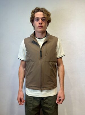 PAOLO PECORA MILANO - POLO RICAMATO BOTT NERO PEOPLE OF SHIBUYA – GILET TECNICO FANGO