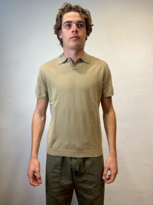 EN AVANCE - CAMICIA RICAMO ROSA PEOPLE OF SHIBUYA – POLO SCOLLO V SABBIA