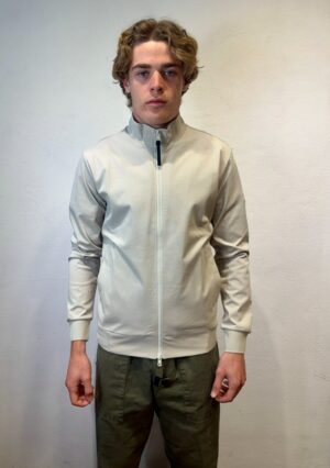 PAOLO PECORA MILANO - POLO RICAMATO BOTT NERO PEOPLE OF SHIBUYA – FELPA ZIP STUCCO