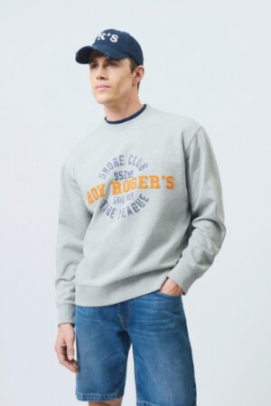 ROY ROGERS – FELPA TIDE LIGUE GRIGIO