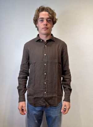 PAOLO PECORA MILANO - POLO RICAMATO BOTT NERO ROY ROGERS – CAMICIA LINO MORO